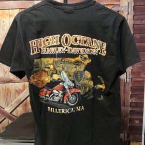 Harley Davidson Bellerica Ma  Awesome Graphic T~EUC~Biker wear~